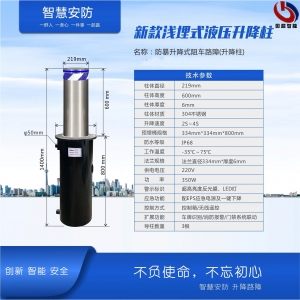 新款淺埋式全自動(dòng)升降柱-GCZN-S804B