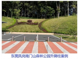 東莞鳳崗南門山森林公園升降柱現(xiàn)場(chǎng)案例